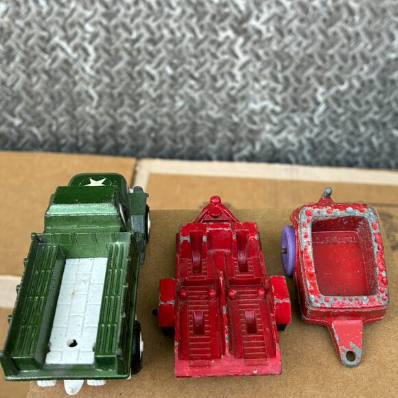 Vintage TOOTSIETOY Tootsie Toy Deuce Half Truck & Trailer Army 1960's 1970's Lot - Picture 8 of 10